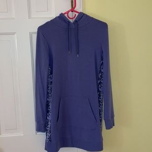 Purple Ideology snake print hoodie